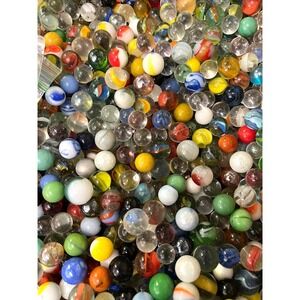Vintage Marbles Set: 40+ Mixed Glass Marble Instant Collection